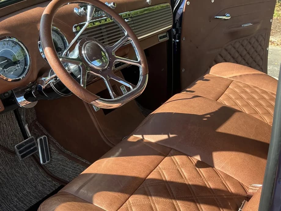 Blue Chevy Interior