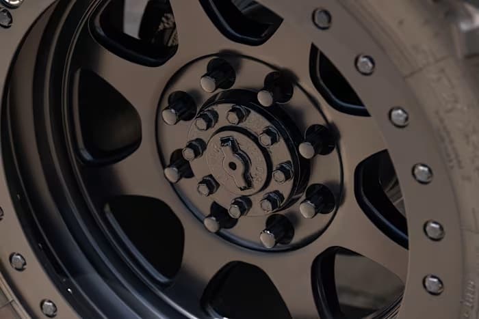 Black wheel and manual locking hub — photo 16 of 23