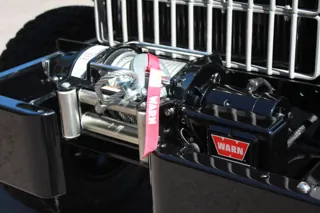 WARN winch and recovery hook mounted in front of the vertical-bar grille — photo 29 of 40